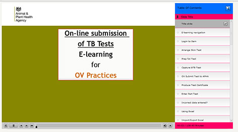 Sam e-learning for OV Practices